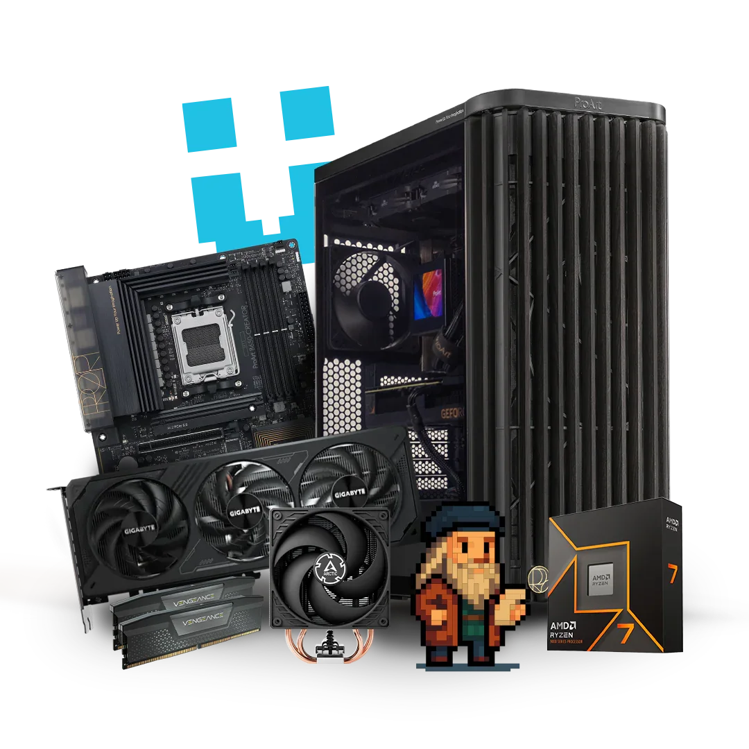 Brutech Da Vinci Creator Workstation – RTX 5070 12GB, Ryzen 7
9700X, ASUS ProArt PA401 – Professional Video Editing PC
South Africa