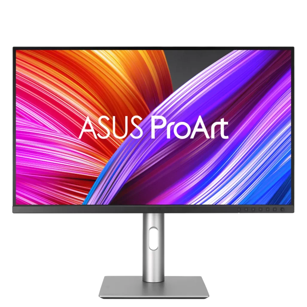 ASUS ProArt PA329CRV 4K professional monitor with vivid colors, front view on stand