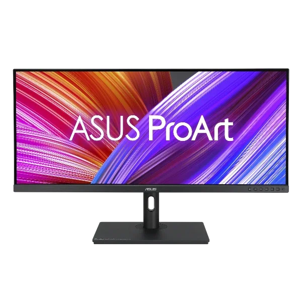 ASUS ProArt ultrawide monitor with vibrant display and adjustable stand