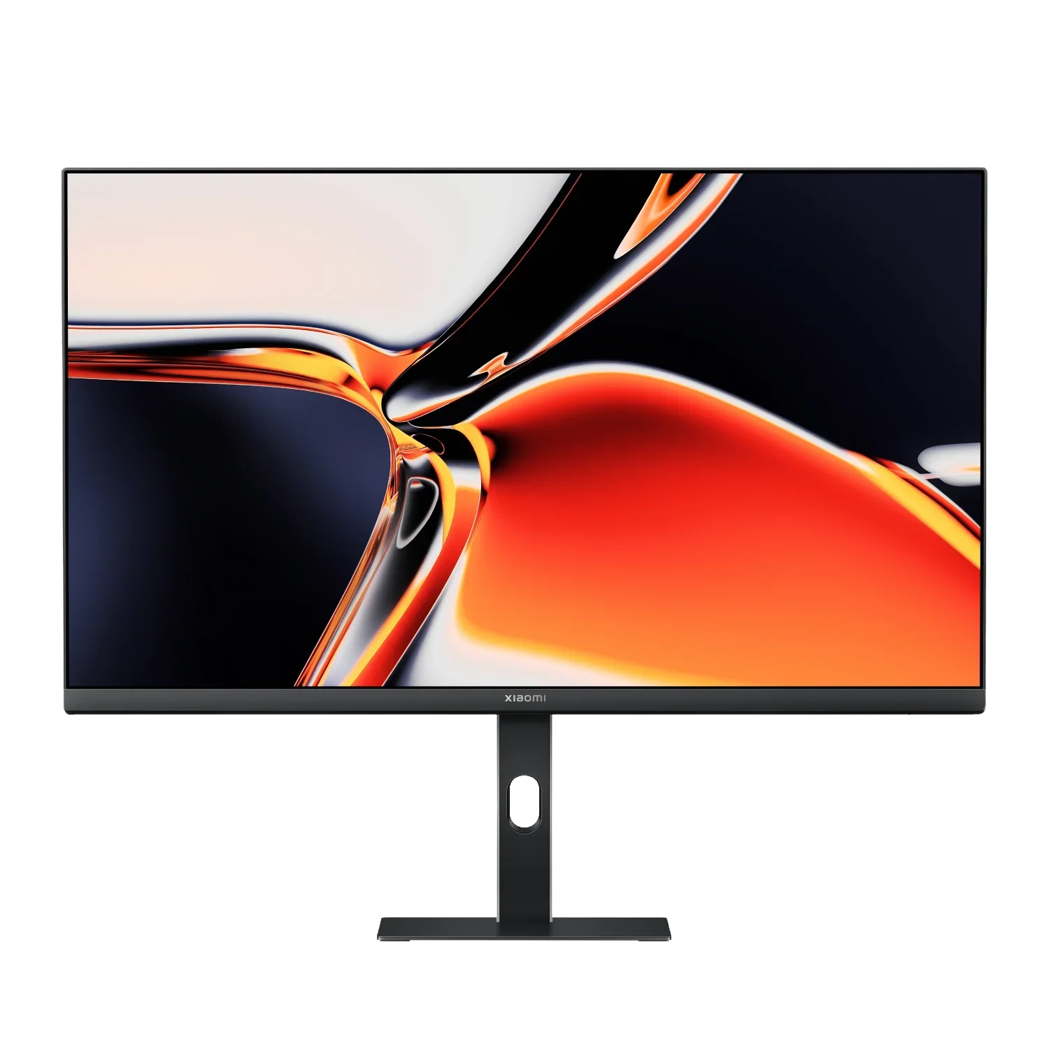27-inch Xiaomi 4K IPS office monitor with slim bezels and modern stand, front view