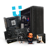 Brutech Pollock Creator Workstation – RTX 5070 Ti 16GB, AMD 
Ryzen 7 9850X3D 3D V-Cache, ASUS ProArt X870E, PA401 Wood 
Edition – AMD Creator Workstation South Africa